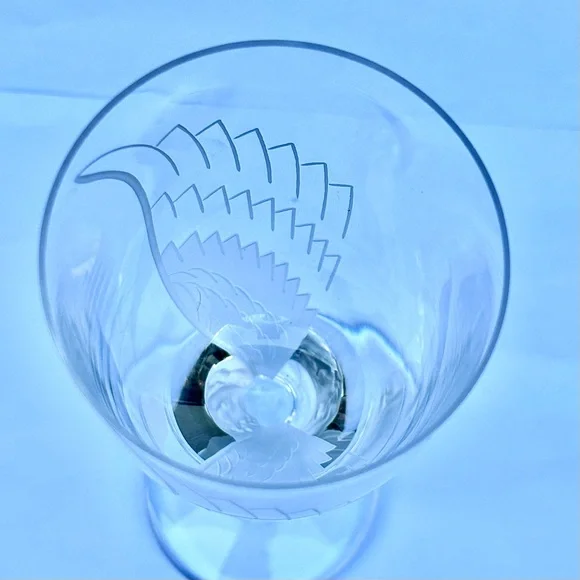 LALIQUE - Crystal ANGEL Champagne Flute